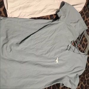 2 Large Love pink shirts